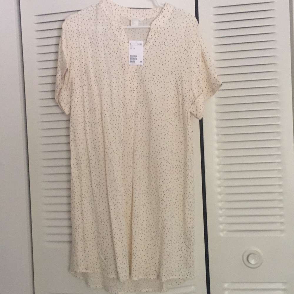 Polka dot shirt dress